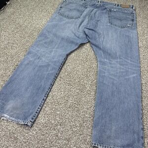 Polo Ralph Lauren Men's Varick Slim Straight Jeans 42X30 Medium Wash Distressed